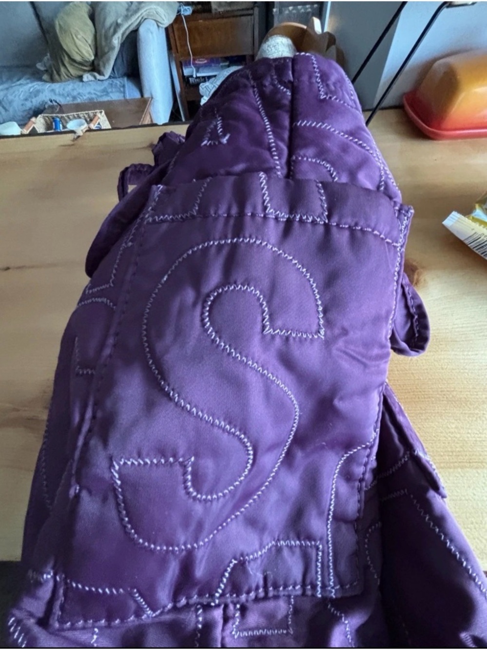 Marc by Marc Jacobs Standard Supply Quilted Purple Nylon Tote Bag - Picture 6 of 9